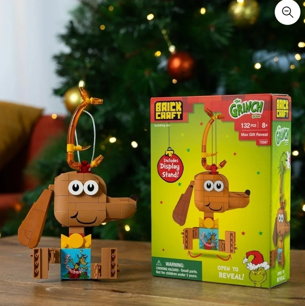 New Brickcraft The Grinch Max Gift Reveal Decoration Building Kit 132-Piece Set